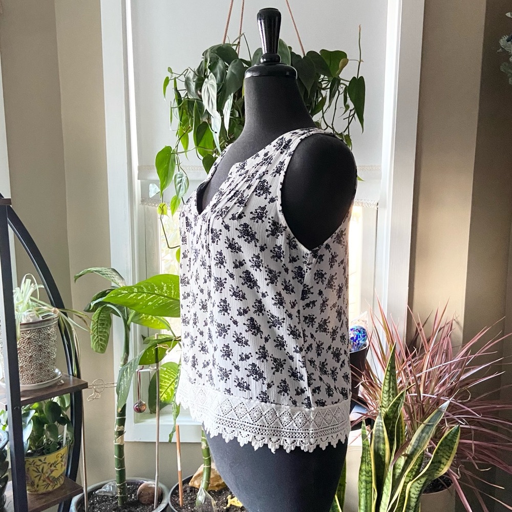 NET Floral Print Tank - Picture 7 of 12